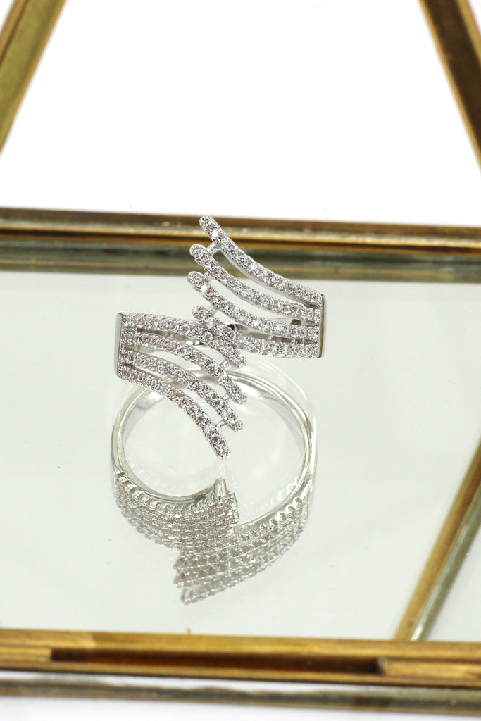 glitter crystal ring