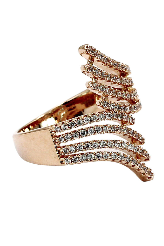 glitter crystal ring