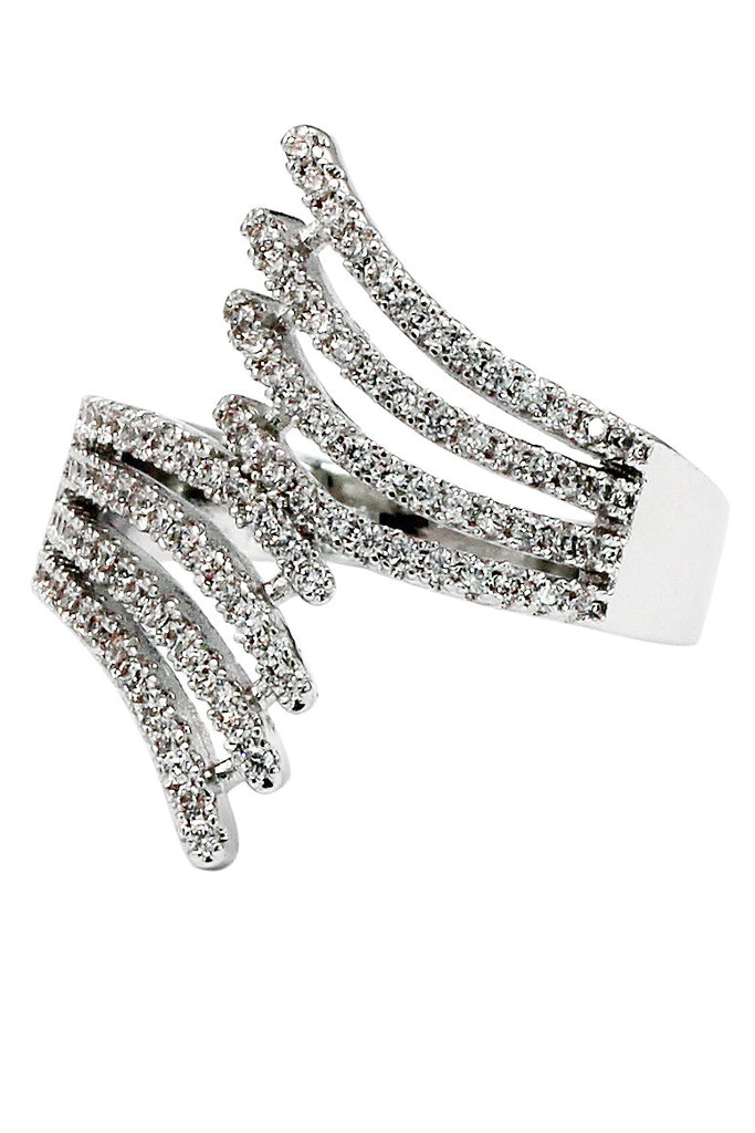 glitter crystal ring