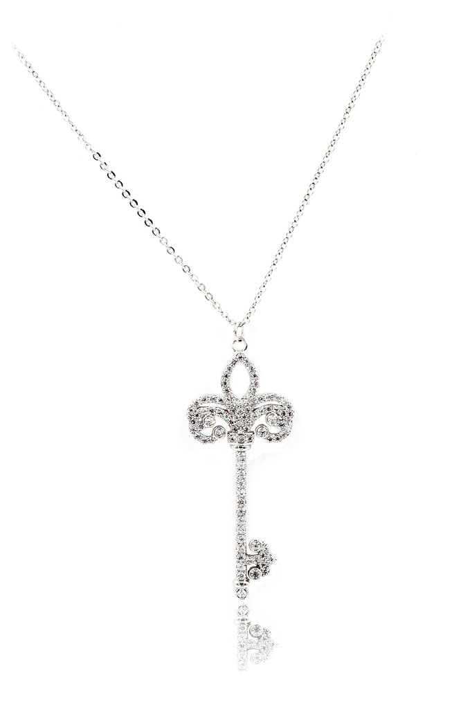 noble crown crystal ring necklace set