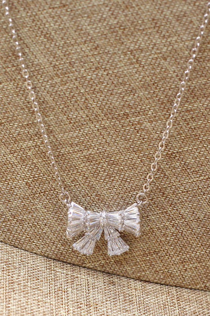 small fresh bow wild necklace