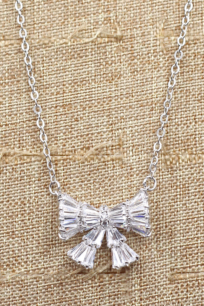 small fresh bow wild necklace