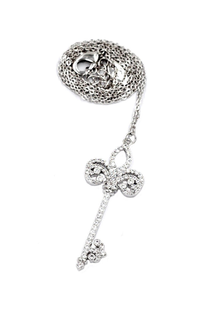 Crown Ring Key Necklace Set