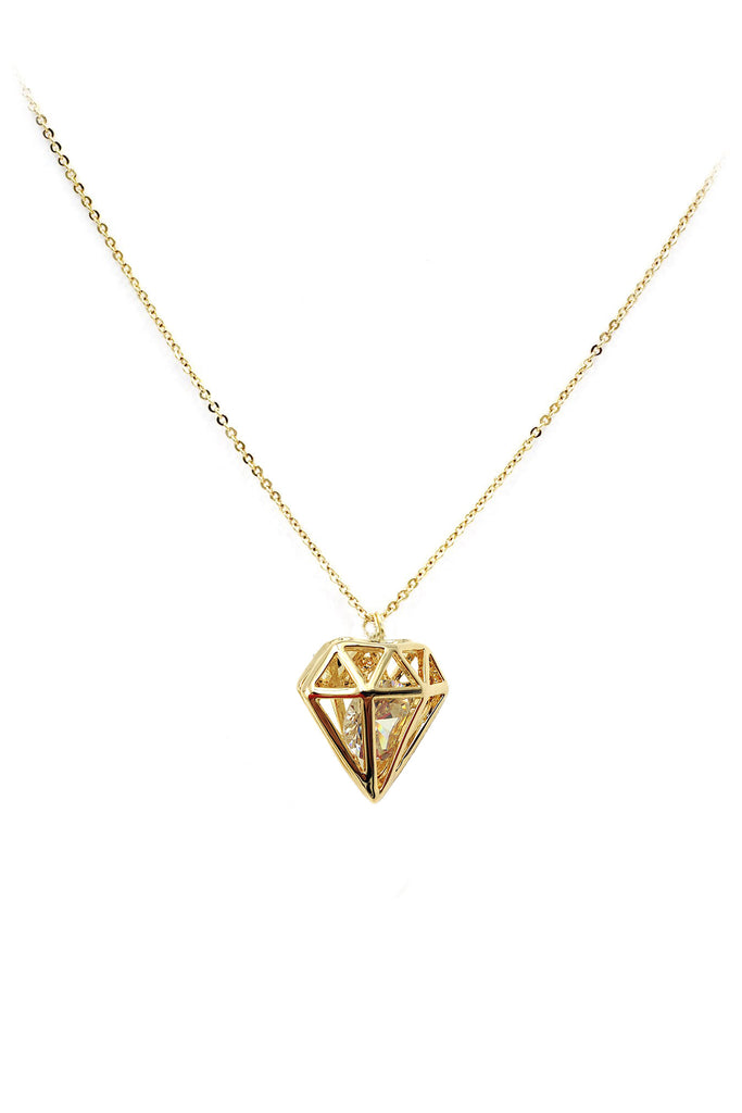 fashion triangle stud earrings necklace set