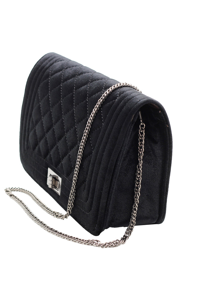 Elegant lady linters silver chain purses