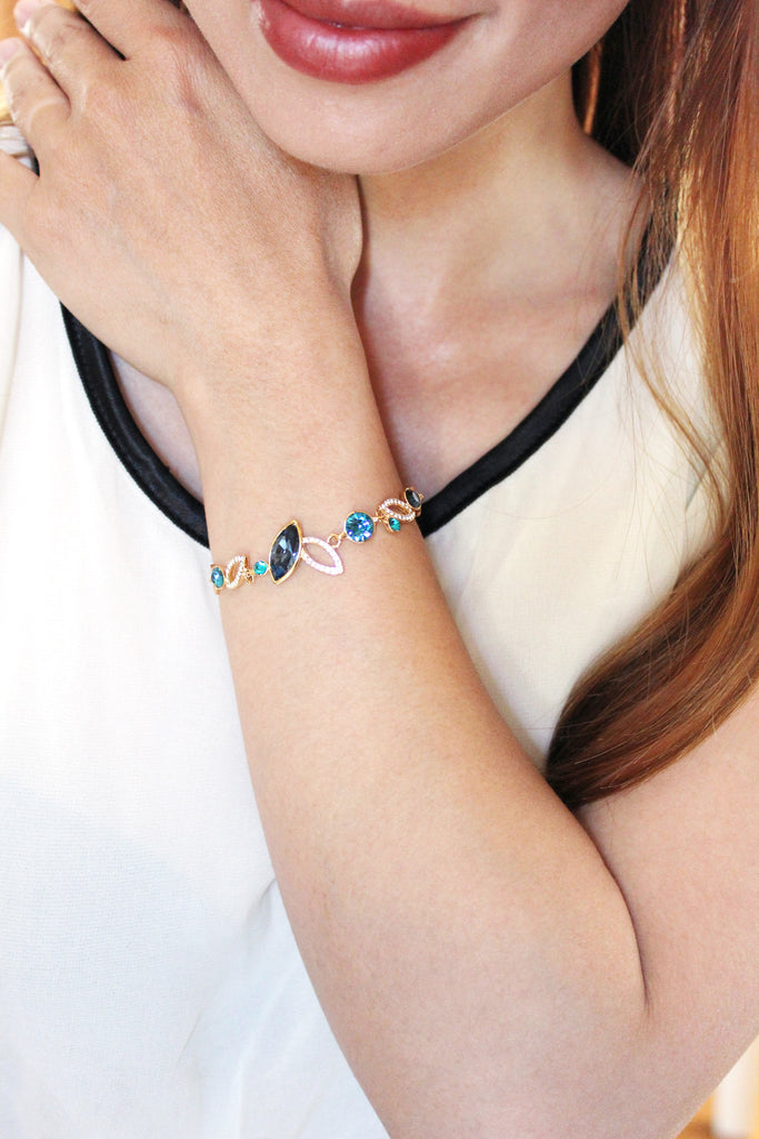prismatic colorful crystal bracelet