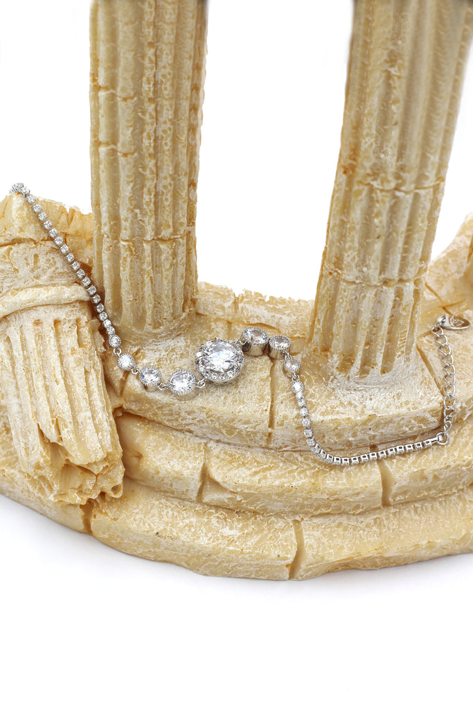 shiny charm crystal bracelet