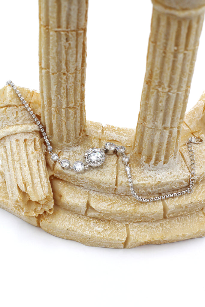 shiny charm crystal bracelet