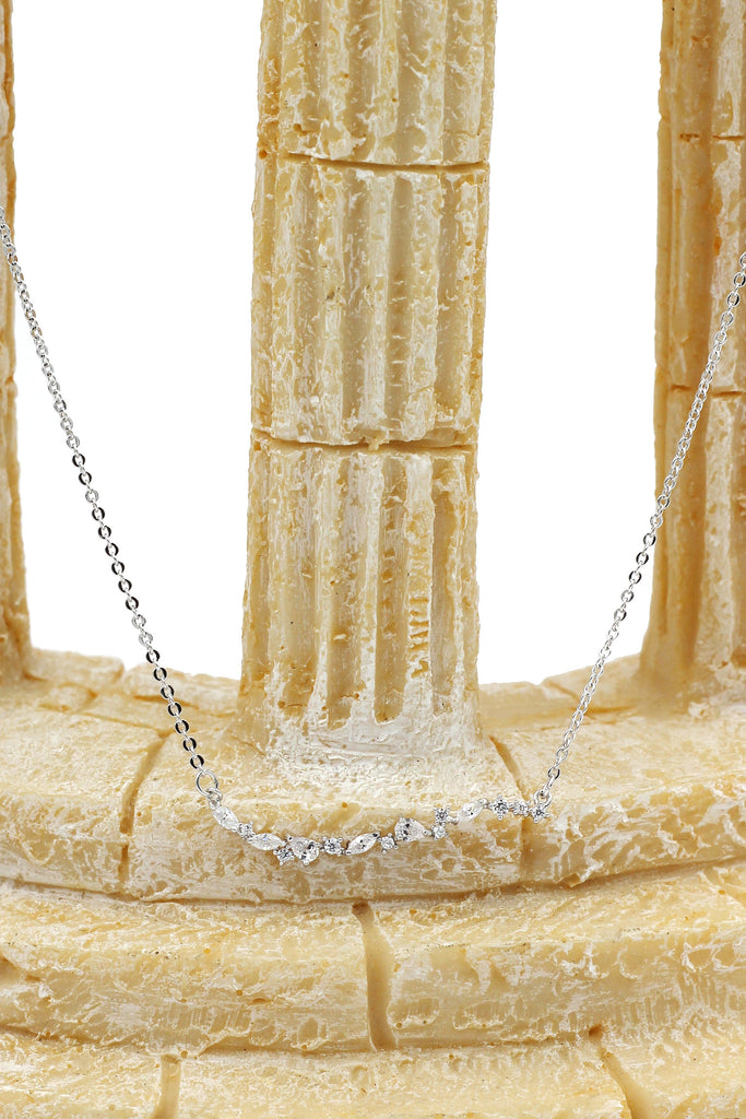 fashion elegant crystal necklace ring set