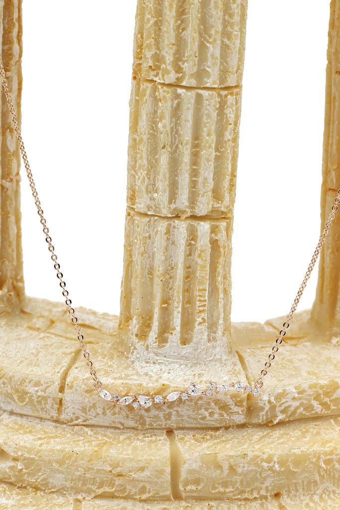 fashion elegant crystal necklace ring set