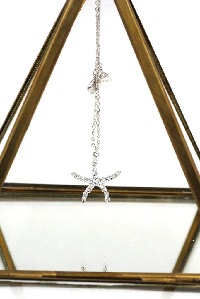 star crystal necklace earrings set
