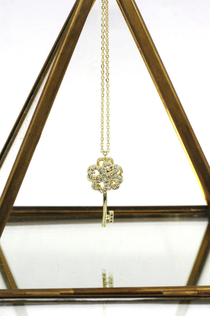 Four Leaf Clover Crystal Key Set