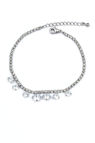 shiny charm crystal bracelet