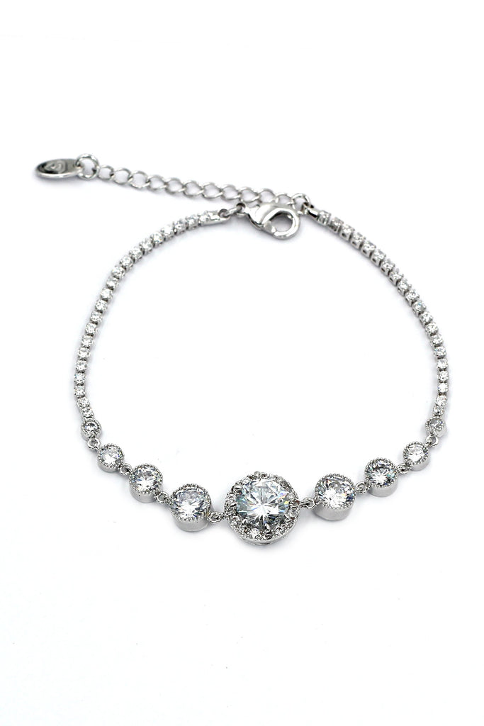 fashion elegant crystal bracelet necklace set