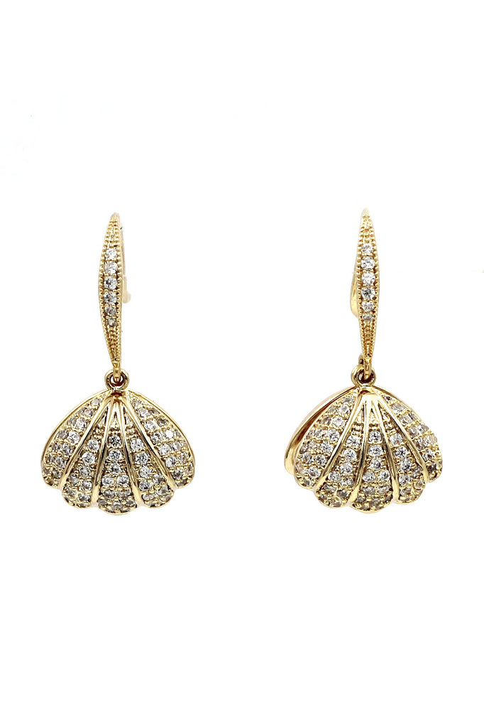 fashion shell pearl necklace earrings set