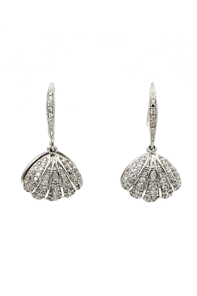fashion shell pearl necklace earrings set