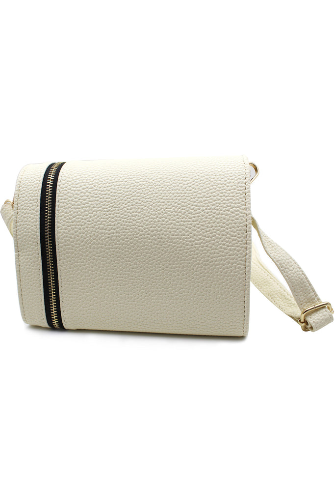 Pebble leather small lock purse