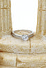 fashion lovely crystal silver ring