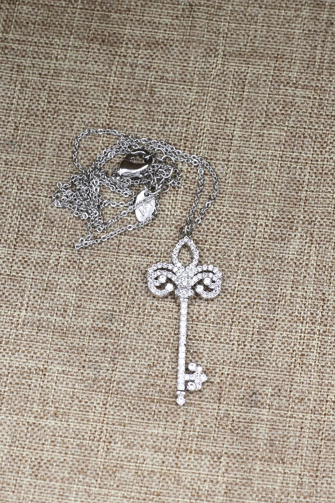 noble crown crystal ring necklace set