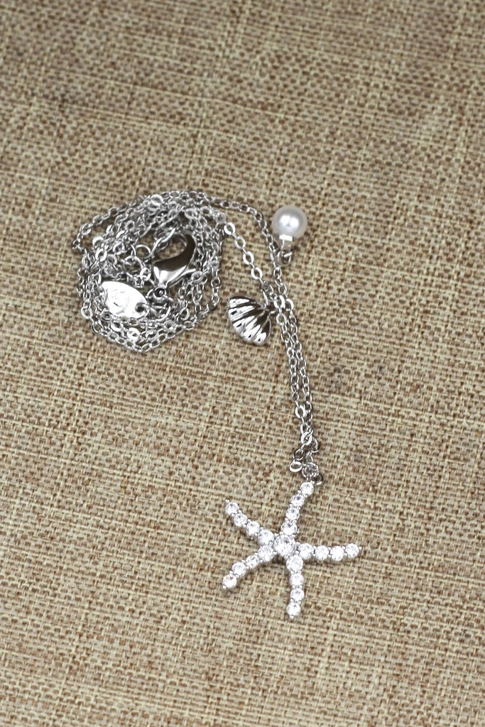 star crystal necklace earrings set