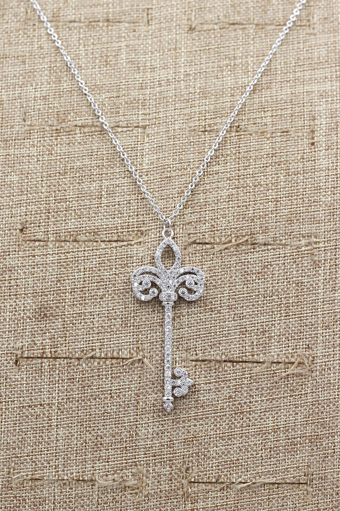 noble crown crystal ring necklace set