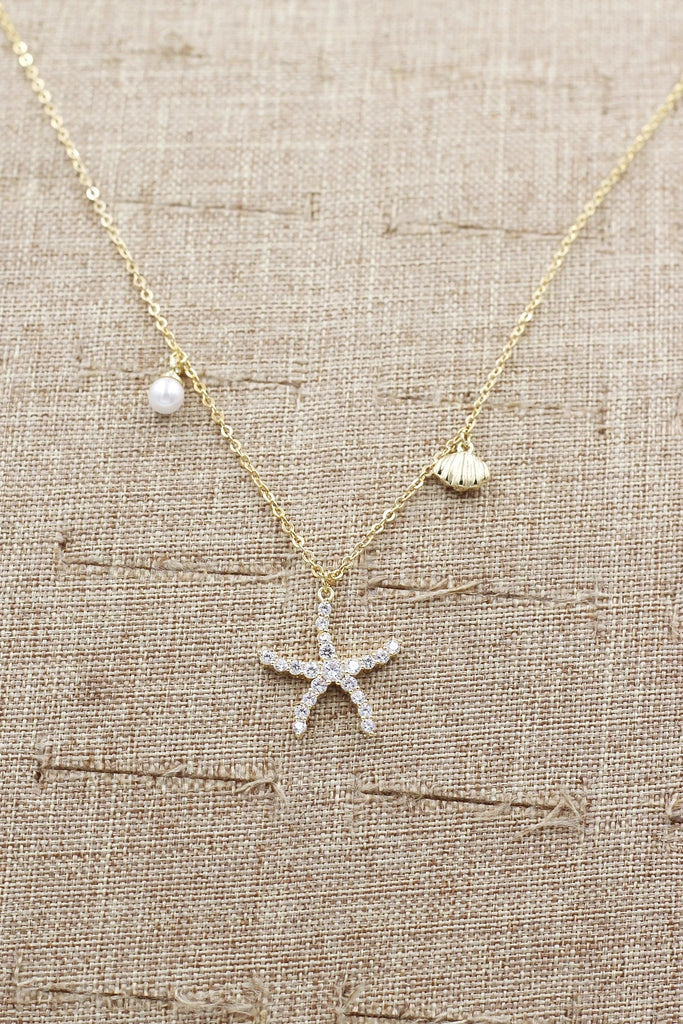 star crystal necklace earrings set