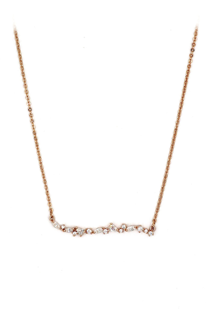 fashion elegant crystal necklace ring set