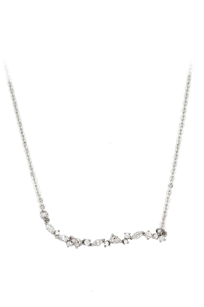 cabinet crystal curve lady clavicle necklace