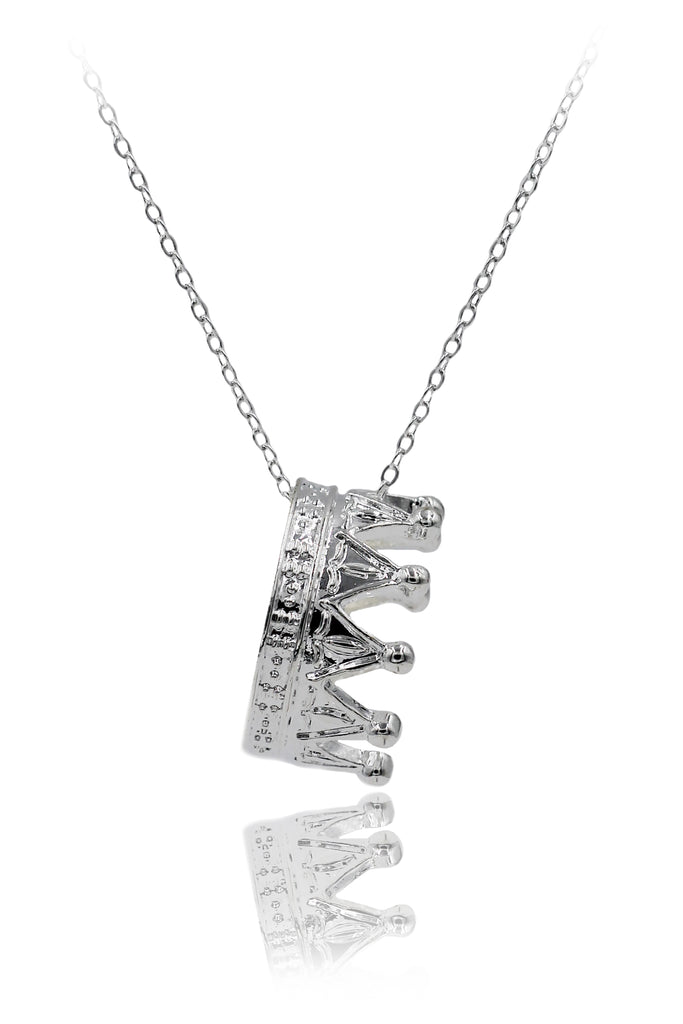 fashion big crown pendant necklace