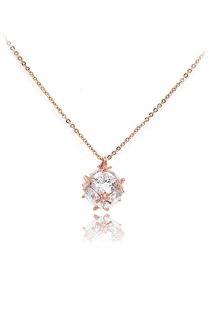 mini crystal ball necklace