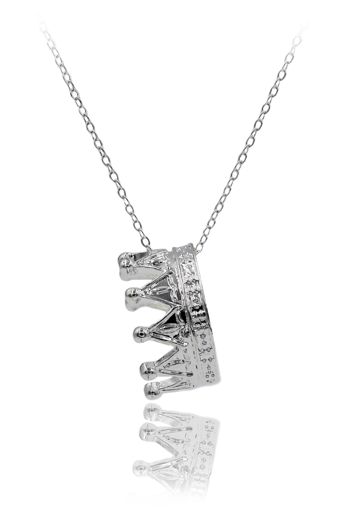 fashion big crown pendant necklace