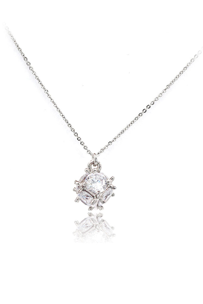 crystal ball necklace earrings set