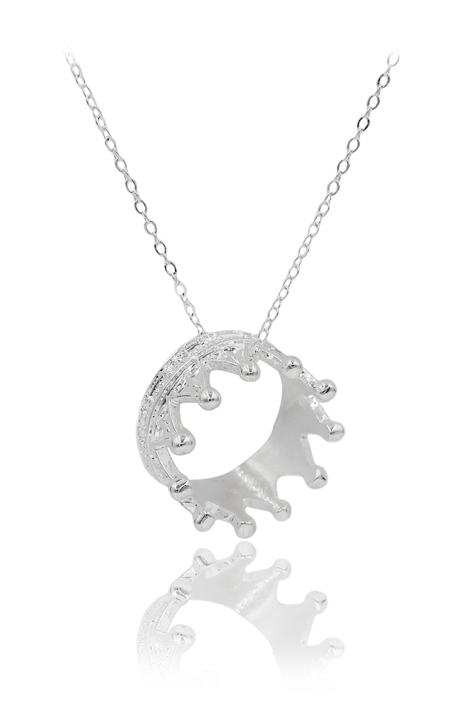 fashion big crown pendant necklace