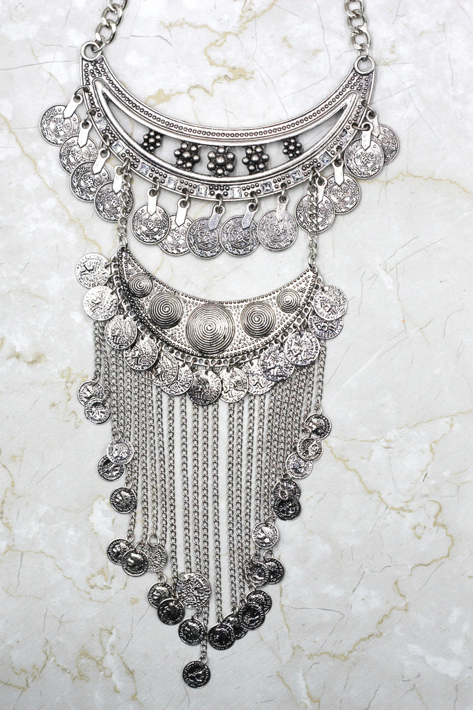 Stylish and elegant coins necklace