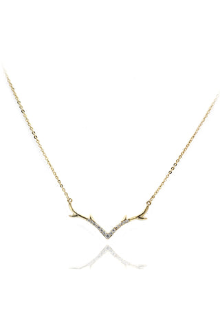 duplexes mini heart crystal necklace
