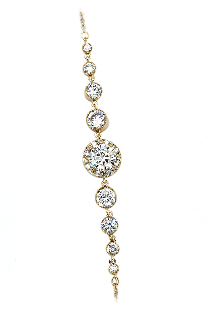 fashion electrocardiogram crystal bracelet