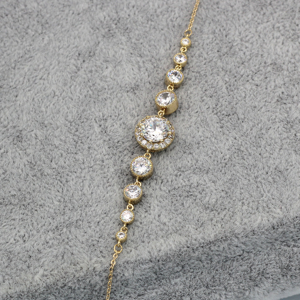 fashion electrocardiogram crystal bracelet