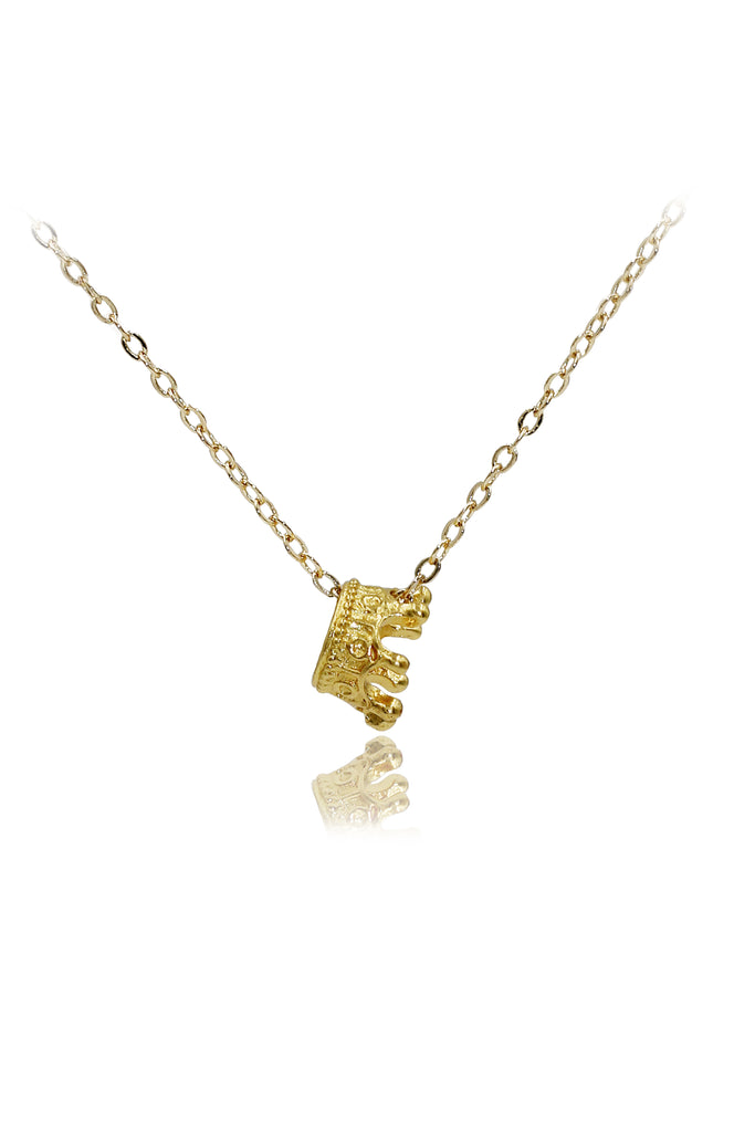 fashion mini crown pendant necklace