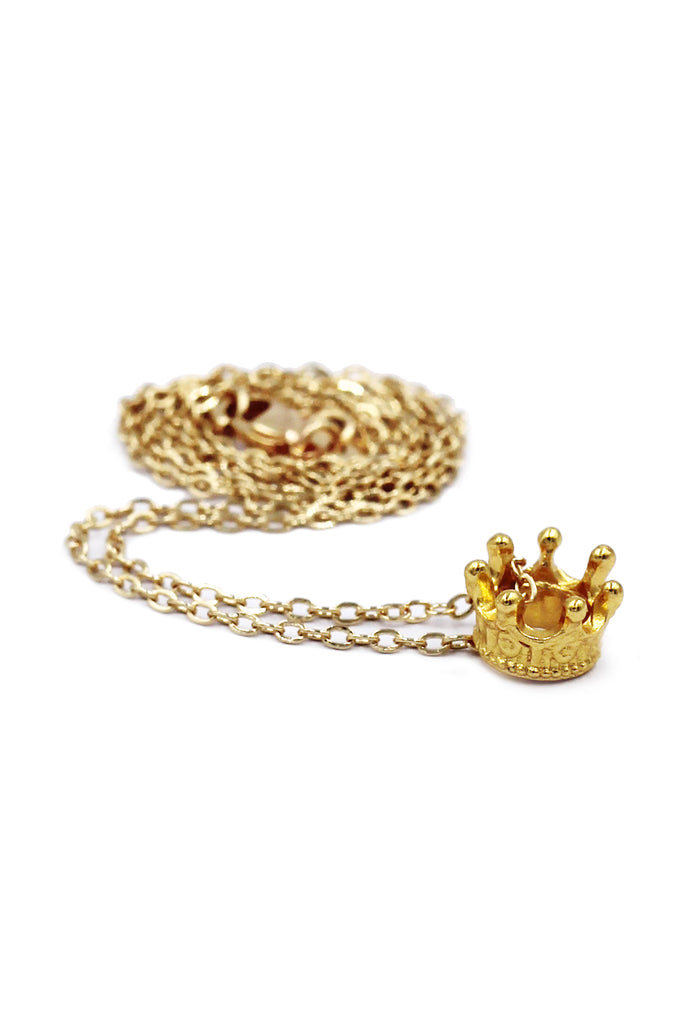 fashion mini crown pendant necklace