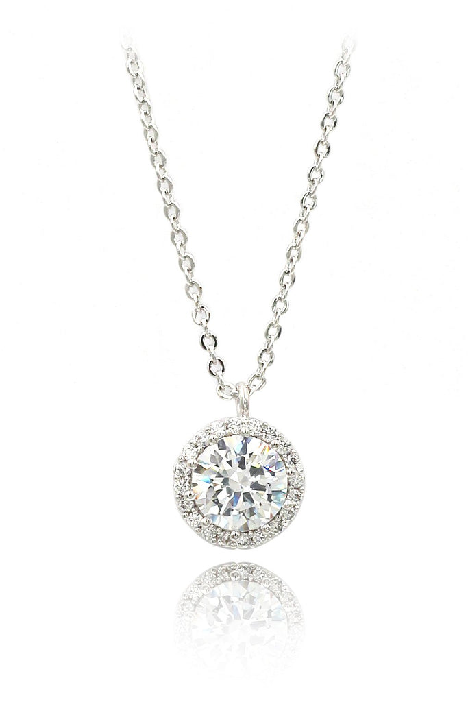 shiny crystal necklace earrings set