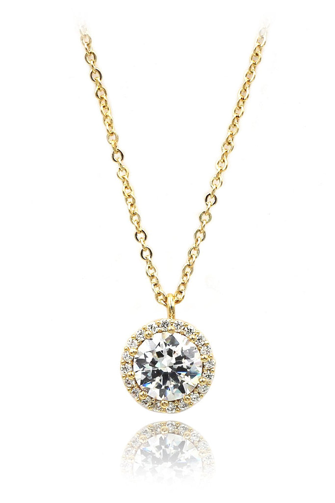 shiny crystal necklace earrings set