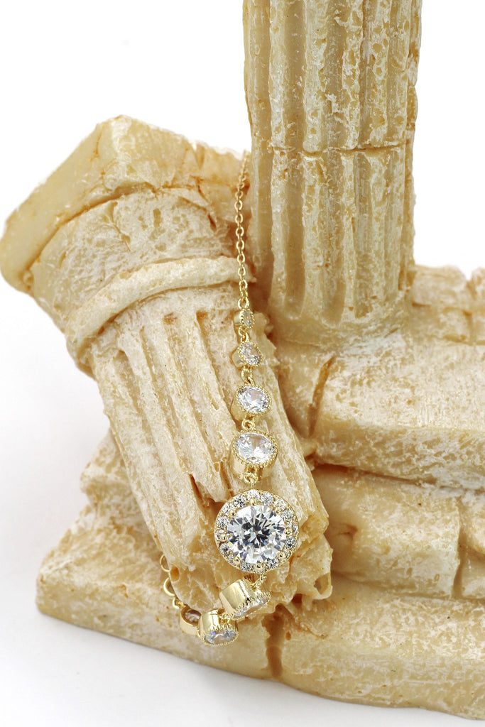 Elegant Crystal Bracelet Earrings Set