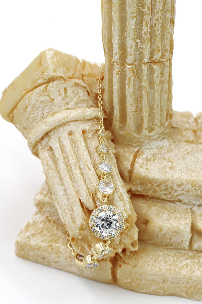 fashion electrocardiogram crystal bracelet