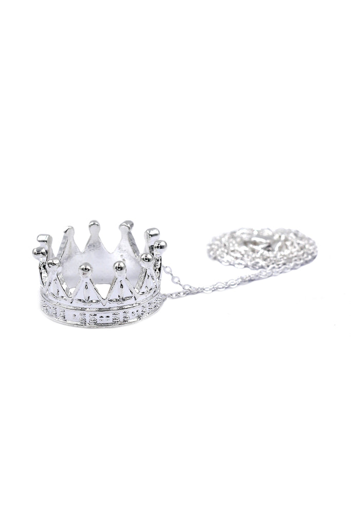 fashion big crown pendant necklace
