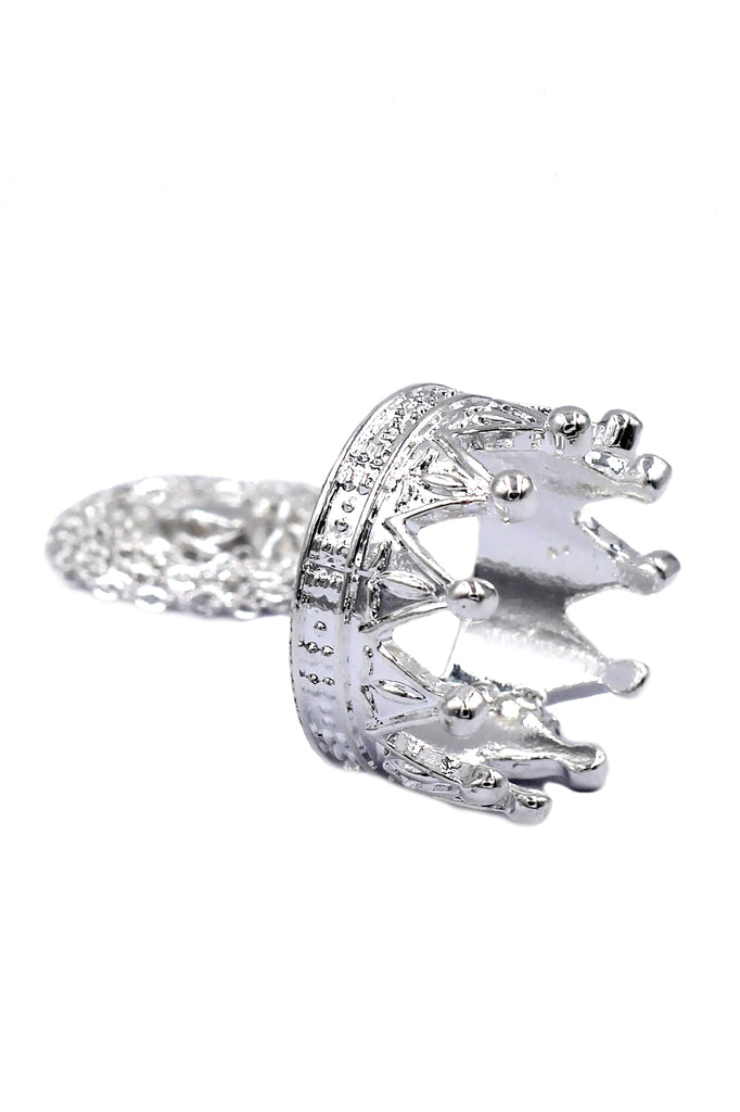 fashion big crown pendant necklace