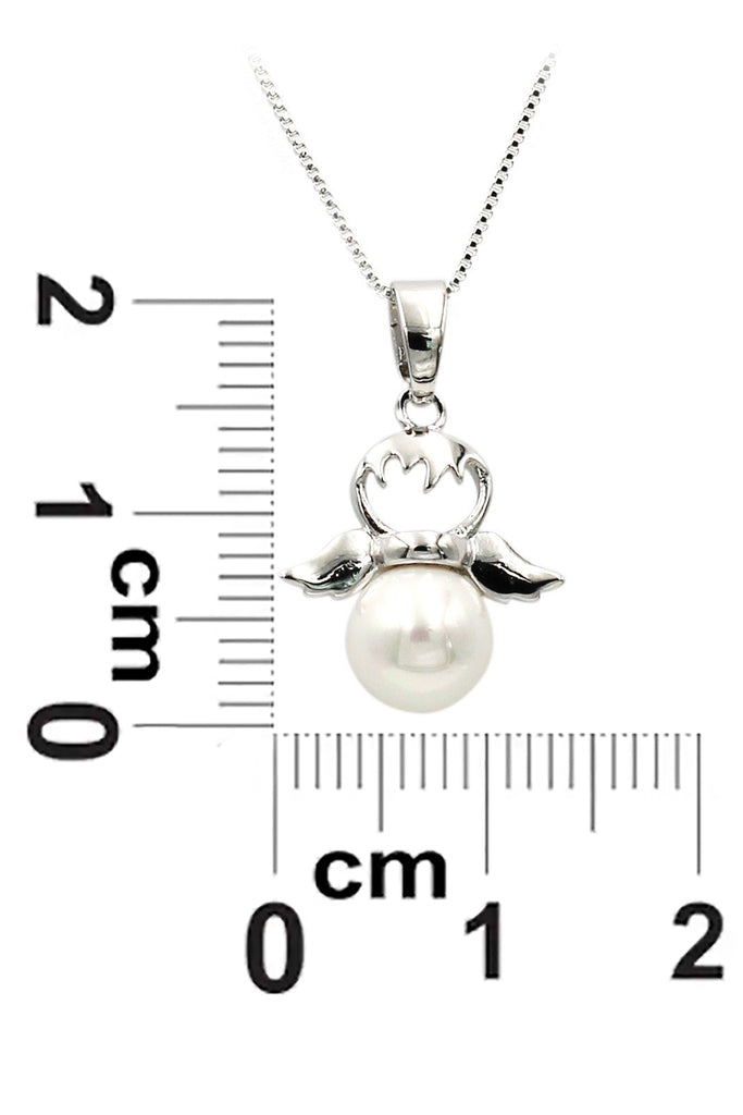 lovely pearl angel necklace