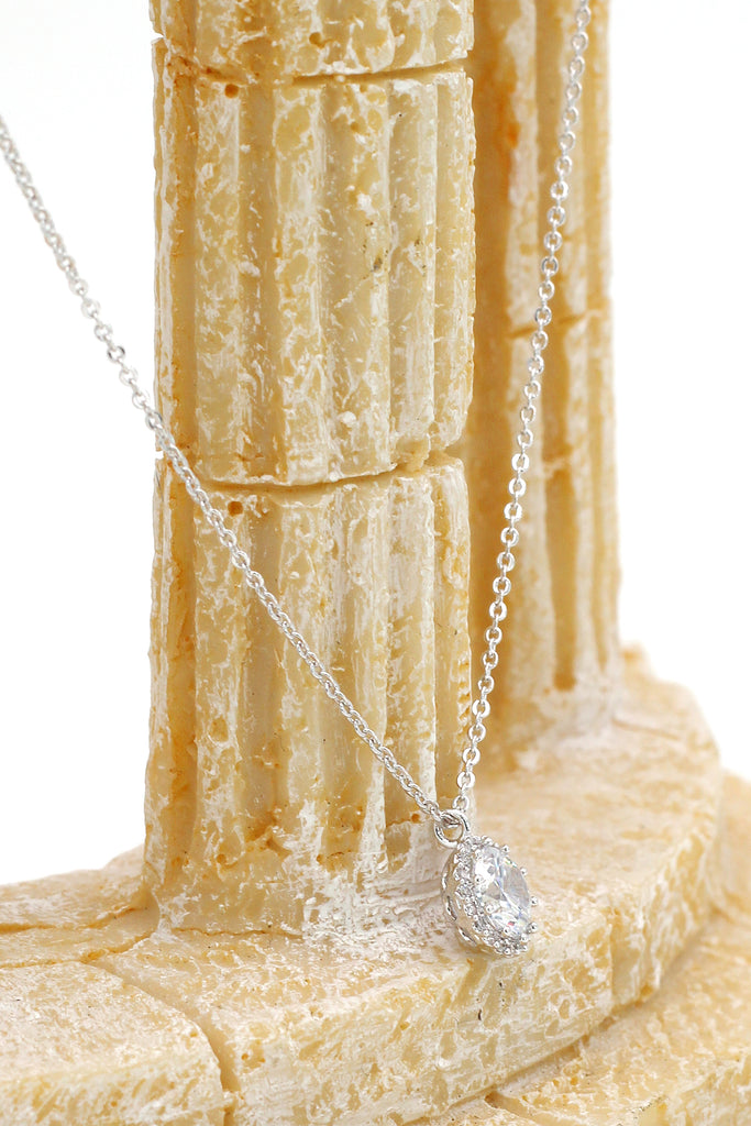 noble crystal earrings necklace set