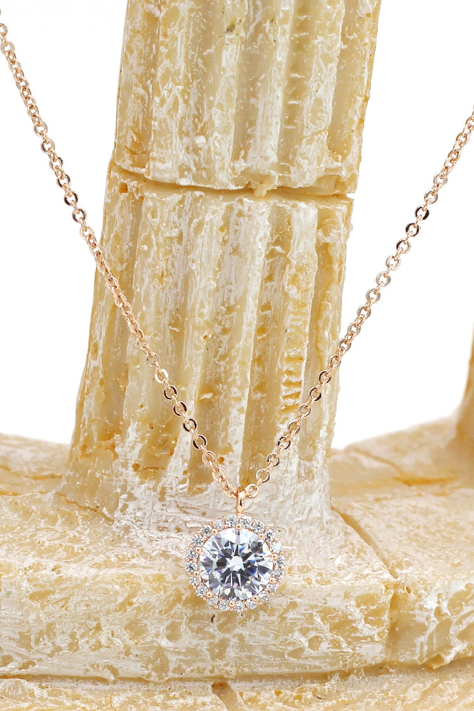 flashing crystal necklace