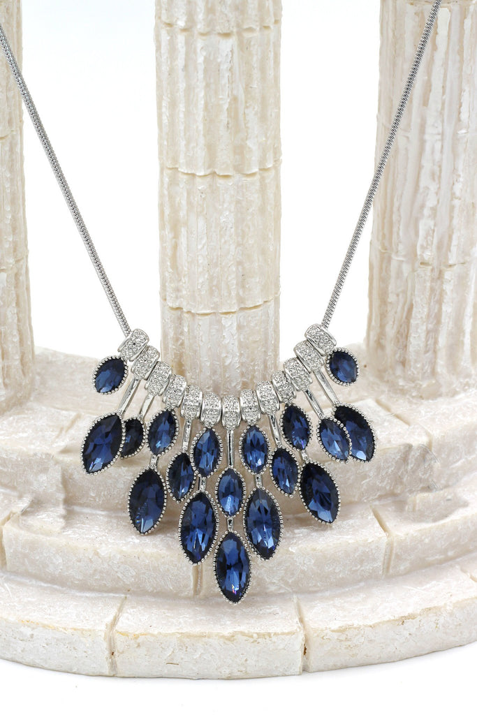 fashion colorful crystal necklace