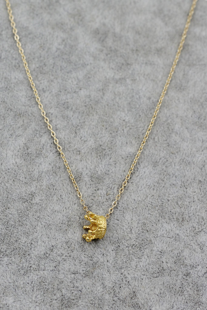 fashion mini crown pendant necklace